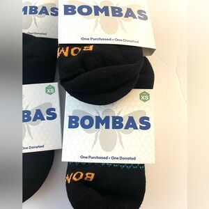 6 Pairs Of Brand New Comfortable Bombas Socks Size Xsmall.